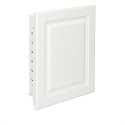 American Pride G9612RPR1 Recessed White Raised Panel Door with Steel Body Medicine Cabinet, 16 x 20″