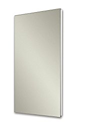 Jensen 1035P24WHGX Polished Edge Mirror Medicine Cabinet, 16″ x 26″
