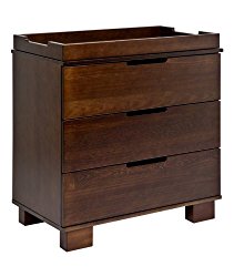 Babyletto Modo 3-Drawer Changer Dresser with Removable Changing Tray, Espresso