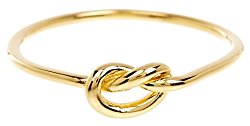 Sterling Forever – Love Knot Ring in Gold Vermeil, Knot Ring, Promise Ring
