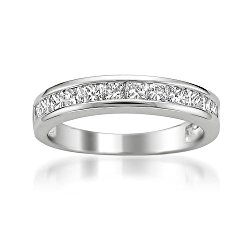 14k White Gold Princess-cut Diamond Bridal Wedding Band Ring (3/4 cttw, I-J, I2-I3)