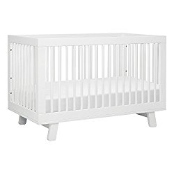 Babyletto Hudson 3-in-1 Convertible Crib with Toddler Bed Conversion Kit, White