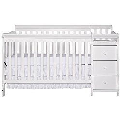 Dream On Me 5 in 1 Brody Convertible Crib with Changer, White
