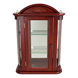 Glass Curio Cabinets – Rosedale – Wall Mounted Curio Cabinet