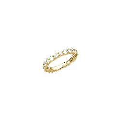 14k Yellow Gold 2 CTW Diamond Eternity Band Size 7, 14kt Yellow gold, Ring Size 7