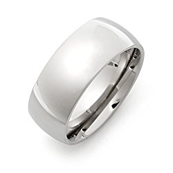 9mm Stainless Steel Wedding Band
