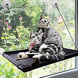 Cat Window Perch Hammock Cat Bed Kitty Sunny Seat Durable Pet Perch With Upgraded Version 4 Big Suction Cups Cat Bed Holds Up To 60lbs