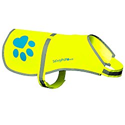 Dog Reflective Vest, Sizes to Fit Dogs 14 lbs to 130 lbs – SafetyPUP XD Hi Vis, Safety Vest Keeps Dogs Visible On and Off Leash in Both Urban and Rural Environments