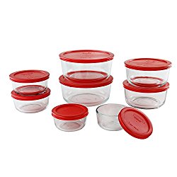 Pyrex 1126079 16 Piece Simply Store Nesting Storage Set, Clear