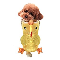 NACOCO Dog Costume Chicken Style Hoodies Pet Clothes Halloween Party for Cat and Puppy (S)