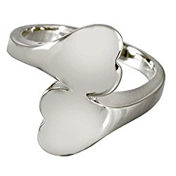 Memorial Gallery 2016s-5 Companion Heart Ring Sterling Silver Cremation Pet Jewelry, Size 5