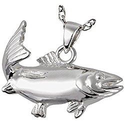 Memorial Gallery 3210s Sport Fish Sterling Silver Cremation Pet Jewelry