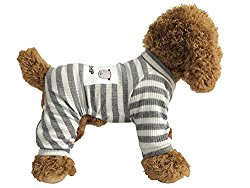 EastCities Dog Clothes for Small Dogs Puppy Pajamas Outfit,Grey XXL