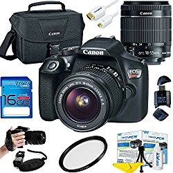 Canon EOS Rebel T6 DSLR Camera w/ EF-S 18-55mm f/3.5-5.6 IS II Lens – Deal-Expo Essential Accessories Bundle