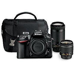 Nikon D7200 24.2 MP Dual Zoom Lens Kit with 3.2″ LCD, Black