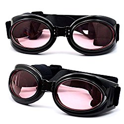 Dog Sunglasses Eye Wear UV Protection Goggles Pet Fashion Black Large