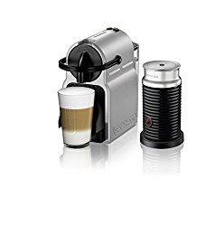 Nespresso Inissia Espresso Machine by De’Longhi with Aeroccino, Silver