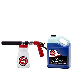 Adam’s Suds-For-Days Premium Foam Gun Bundle – Produces Thick Clinging Foam For Car Washing – Includes One Gallon of Our Ultra Slick, pH Neutral Car Shampoo For Safe, Swirl Free Cleaning
