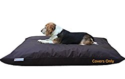 Do It Yourself DIY Pet Bed Pillow Duvet 1680 Ballistic Cover + Waterproof Internal case for Dog / Cat at Large 48″X29″ Seal Brown Color – Covers only