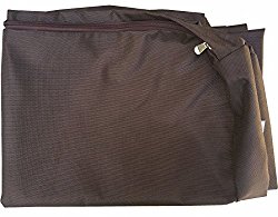 Dogbed4less XL 1680 Ballistic Heavy Duty Dog Pet Bed External Zipper Duvet Cover – Replacement cover only, 40X35X4 Inches, Seal Brown