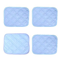 UEETEK 4pcs Pet Cooling Mat Pet Self Comfort Cooling Pads Cool Beds for Dogs and Cats
