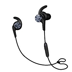 1MORE Bluetooth (Wireless) Sport In Ear Headphones (Earphones, Earbuds) with Microphone (Space Gray)- 2018 iBFree, New Model