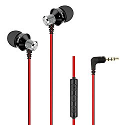 Betron DC950 Headphones Earphones, Noise Isolating, Bass Driven, High Definition In Ear Canal, Tangle-Free, Replaceable Earbuds for or Iphone, Ipod, Ipad, MP3 Players, Samsung, LG with Microphone