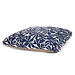 Navy Blue Plantation Extra Large Rectangle Indoor Outdoor Pet Dog Bed With Removable Washable Cover By Majestic Pet Products