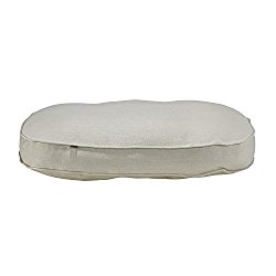 PETMAKER Cuddle Round Suede Terry Pet Bed, Large, Clay