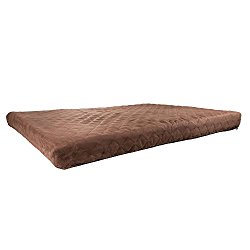 PETMAKER Waterproof Memory Foam Pet Bed- Indoor/Outdoor Dog Bed with Water Resistant Non Slip Bottom and Removeable Washable Cover, 36 x 27 by Brown