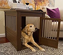 Hot Sale! Large Dog Kennel Cage Crate Pet Eco Wood Oversized Puppy Bed End Table Furniture