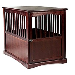 NEW! Dog Kennel Wood Bed Large Crate Oversized Pet Cage Wooden Furniture End Table