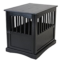 Solid Wood Pet Crate End Table