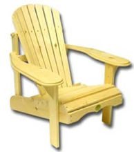 Bc201p Bear Chair – Pine Adirondack Chair Kit – Unassembled