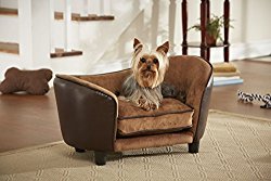 Enchanted Home Pet Ultra Plush Snuggle Bed, 26.5 by 16 by 16-Inch, Pebble Brown