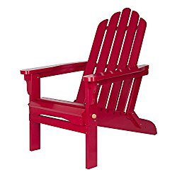 Shine Company Marina Adirondack Folding Chair, Chili Pepper
