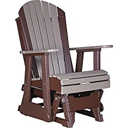 LuxCraft Recycled Plastic 2′ Adirondack Glider Chair