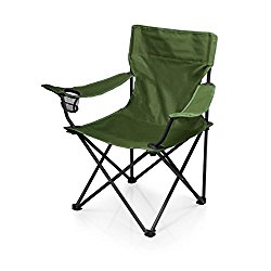 Picnic Time PTZ Portable Folding Camp Chair, Khaki