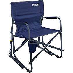 GCI Outdoor Freestyle Rocker Portable Folding Rocking Chair, Indigo