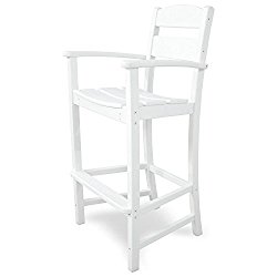 Ivy Terrace IVTD212WH Classics Bar Arm Chair, White