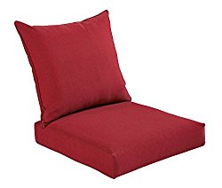 Bossima Indoor/Outdoor Rust Red Deep Seat Chair Cushion Set,Spring/Summer Seasonal Replacement Cushions.