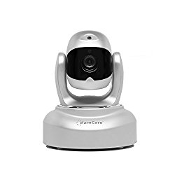 iFamCare Helmet 1080p Wi-Fi Remote Pet Cam Monitor with Pet Laser, Silver