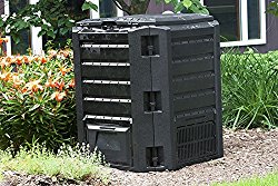 Good Ideas CW-ECOS Compost Wizard Eco Square Composter, Black
