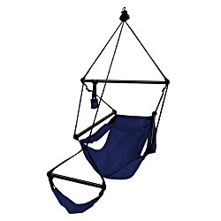 Hammaka Hanging Hammock Air Chair, Aluminum Dowels, Blue