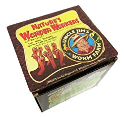 Uncle Jim’s Worm Farm 250 Count Red Wiggler Live Composting Worms