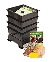 Worm Factory DS3BT 3-Tray Worm Composter, Black