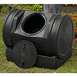 Compost Tea Tumbler Bin Backyard Garden- 52 Gallon 7 Cubic Feet Made SWith 100% Recycled Plastic For Strength Durability – Adjustable Air Vents- Makes Compost In Just 2 Weeks- Lighweight, Efficient