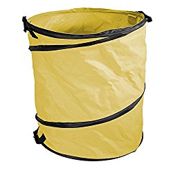 Amazing Rake Yellow 40 Gal. Garden Pop UP Bag Stays Wide Open