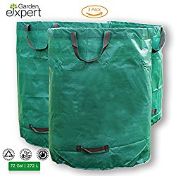 Garden EXPERT Garden Waste Bags 72 Gallons Reuseable-3 Pack