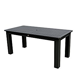Highwood Lehigh and Weatherly Rectangular Counter Height Table, 37 by 72-Inch, Black